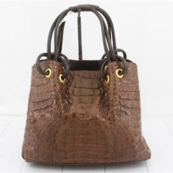 JRA EXOTIC Real Crocodile skin bag Authentic - Picture 2 of 16